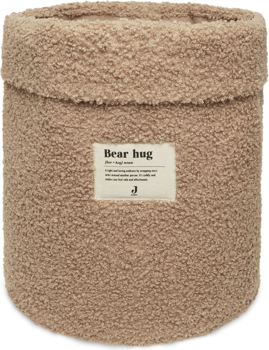 Cesta de almacenamiento Jollein boucle - galleta