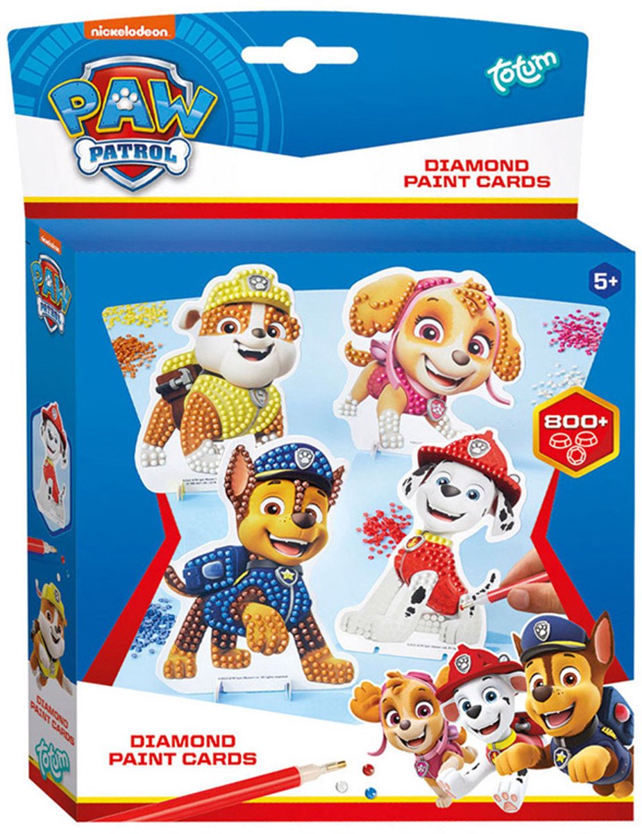 Totum paw patrol diamond painting knutselset