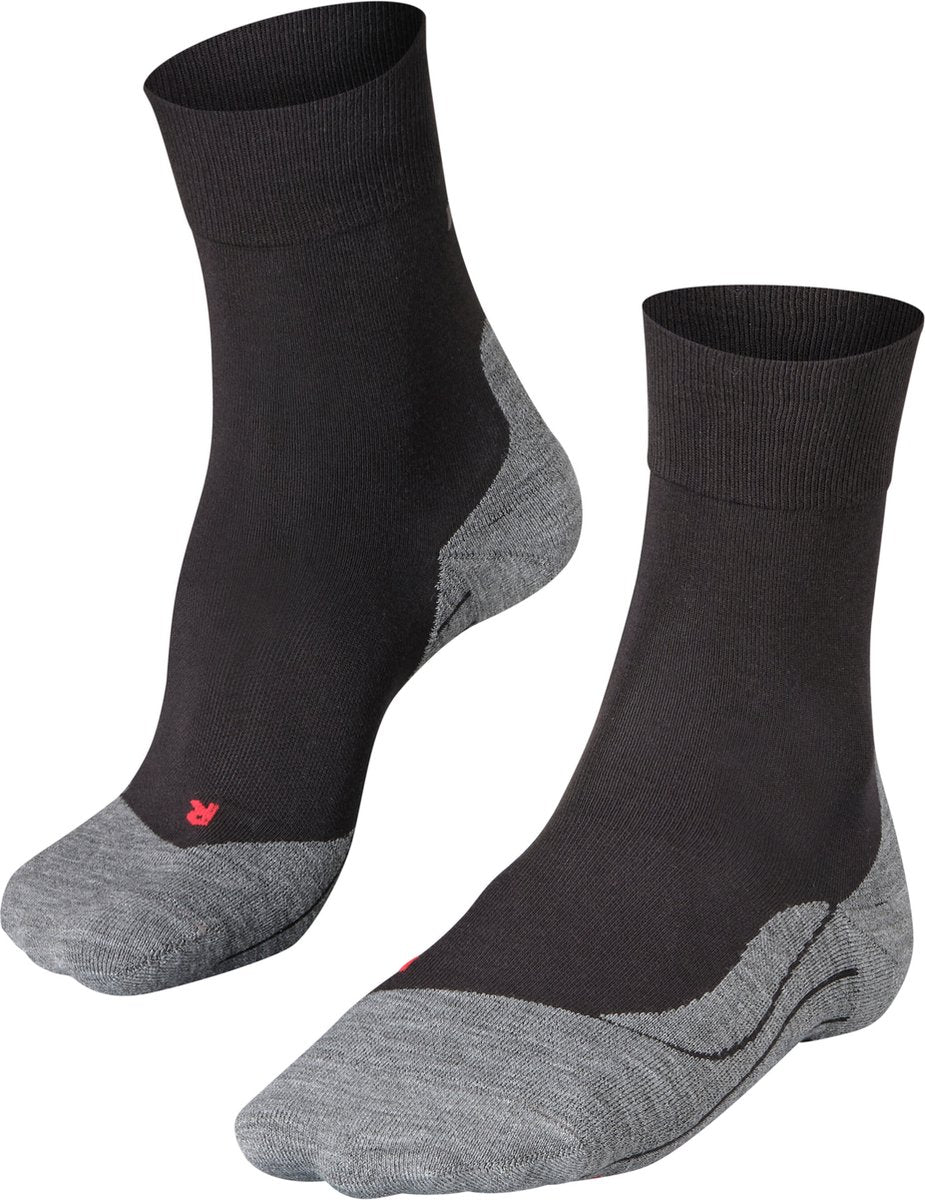 Falke ru4 calcetines para correr de material funcional de algodón anti-ampollas mujeres negro - talla 39-40