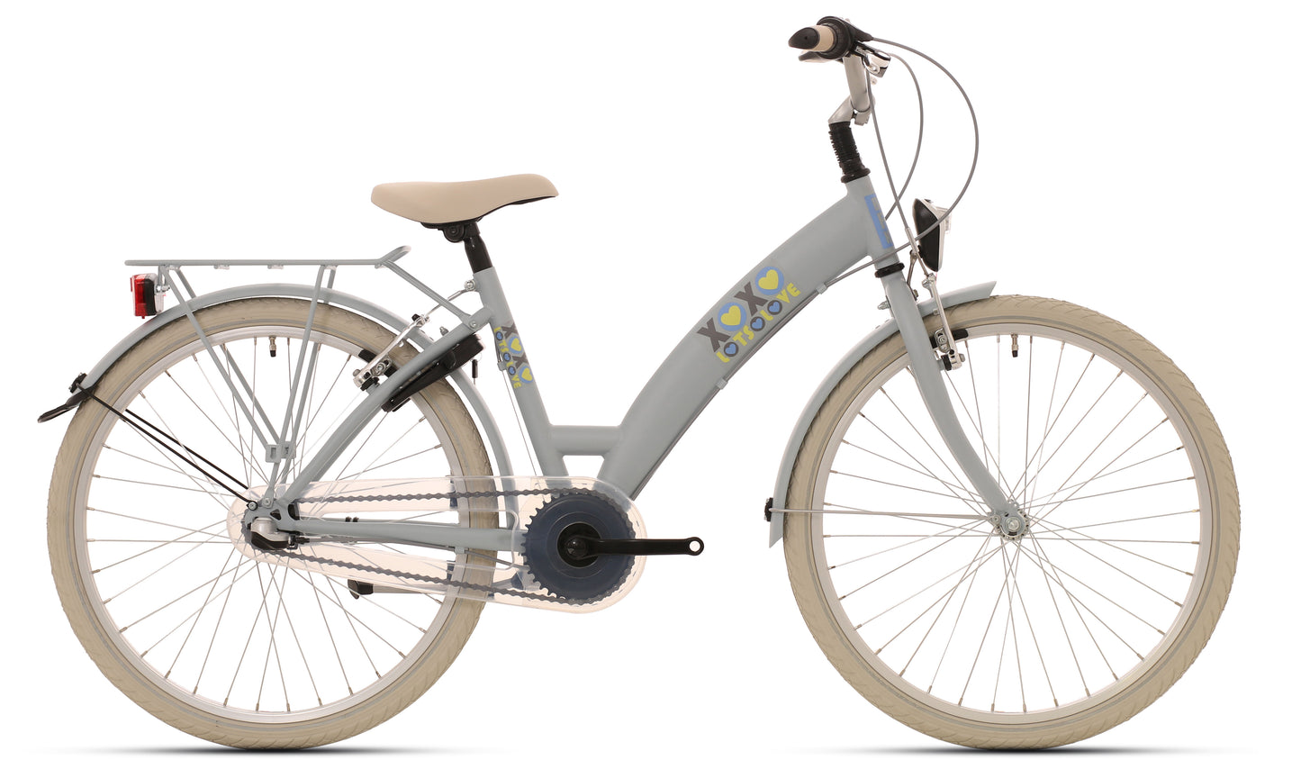 BikeFun Children's Bike 26 Mucho amor con Nexus 3 engranajes azul claro
