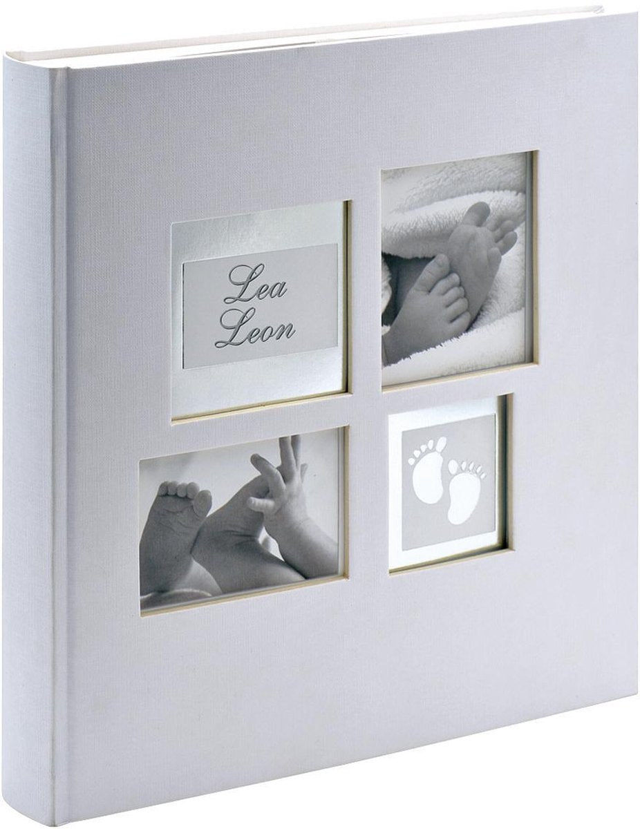 Walther uk-172 little foot - album per bambini - dimensioni 29 x 30,5 cm - bianco