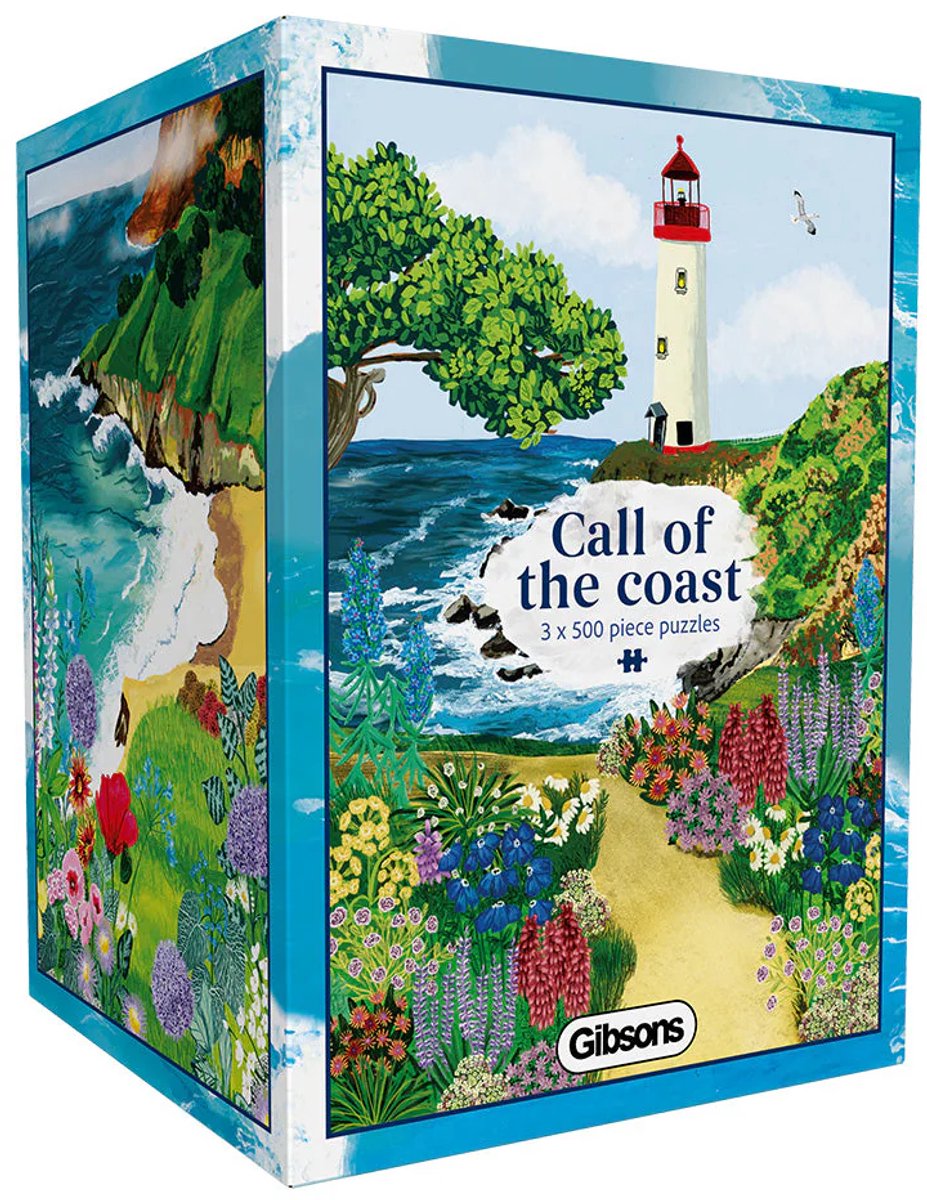 Gibsons - call of the coast (by abby jacobs) - 3×500 pieces 48×34cm (w×h) - jigsaw puzzle for adults