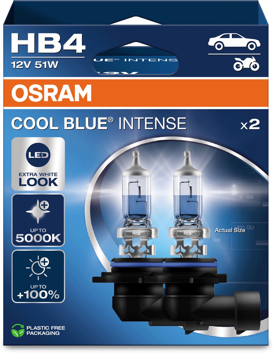 Osram cool blue intense nextgen - lampada alogena - 5000k - contrasto elevato - confezione ecologica