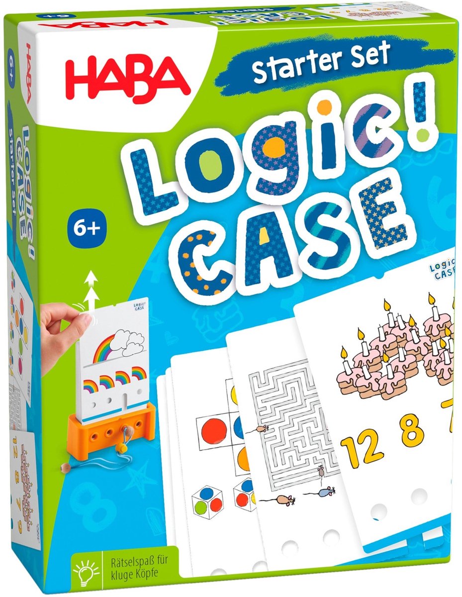 Haba Logic Starter Set 6+ - enigmi per il pensiero logico - gioco di viaggio