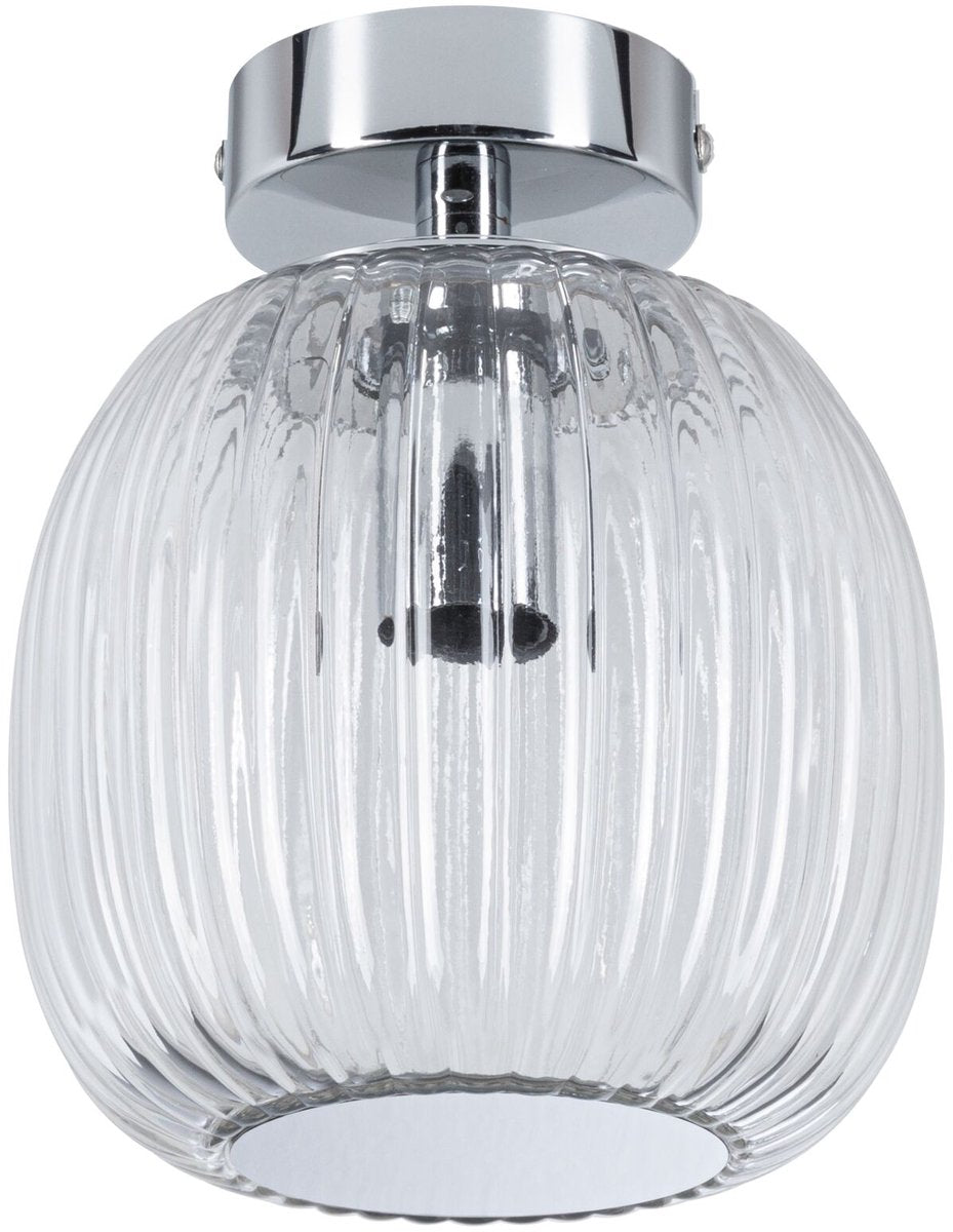 Lámpara de techo LED Paulmann Ruya IP44 E14 230V máx. 20W regulable cristal, cromado