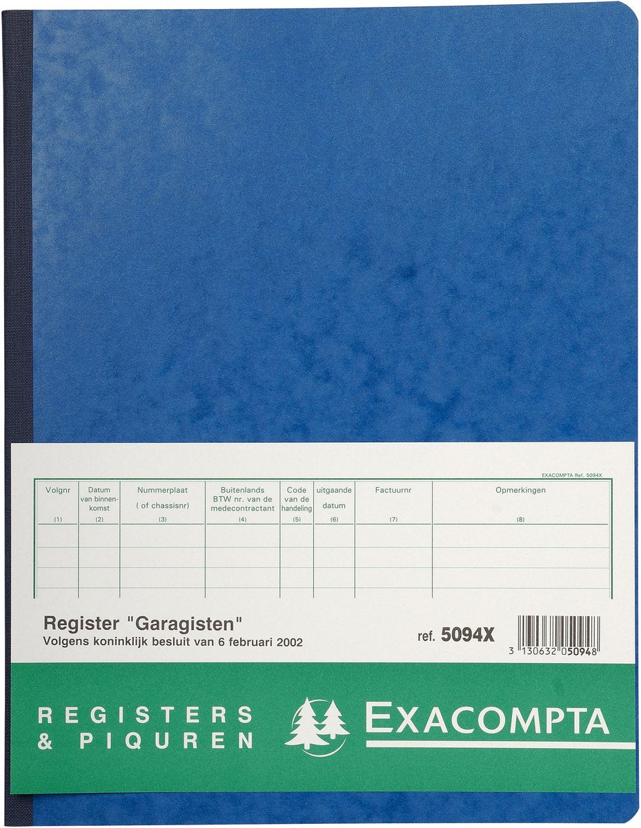 Exacompta piqure 32x25 garajes 80 bl - surtido - 5094x