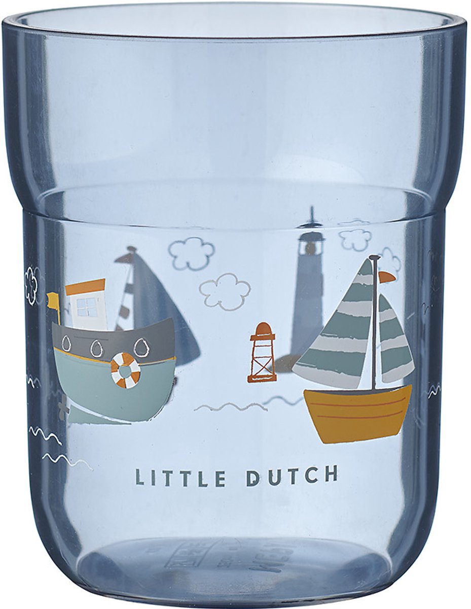 Taza infantil mepal mio little dutch - 250 ml - fácil de sostener - vajilla infantil - marineros bay
