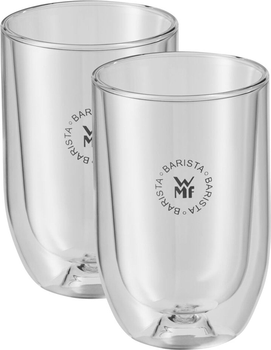 WMF Barista - Bicchieri da caffè e tè - Latte Macchiato - Set da 2 - Resistenti al calore