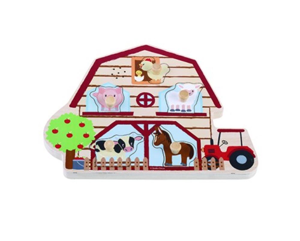 Puzzle di fattoria circense da studio con suono