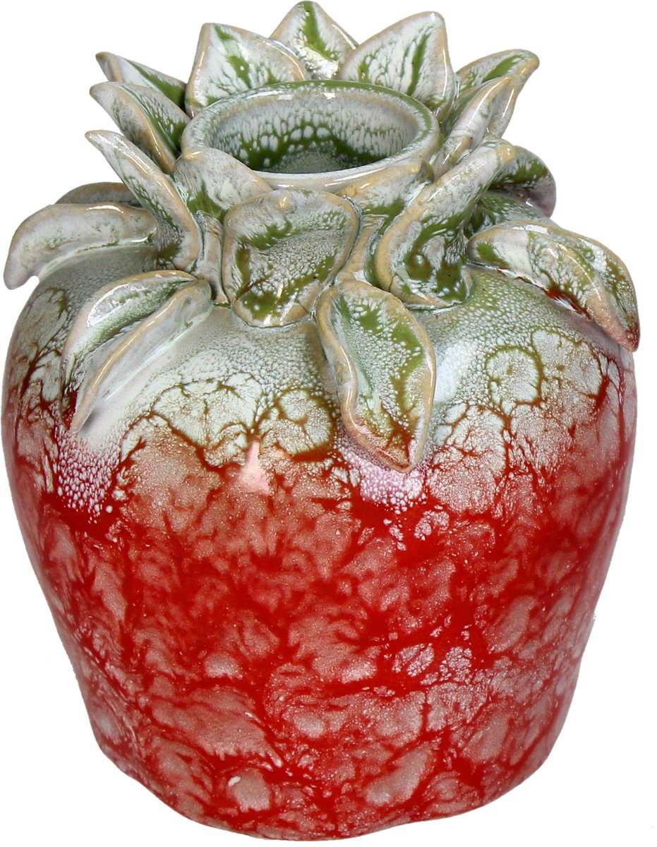 Vaso collezione Hd in terracotta rosso 13x13x15cm