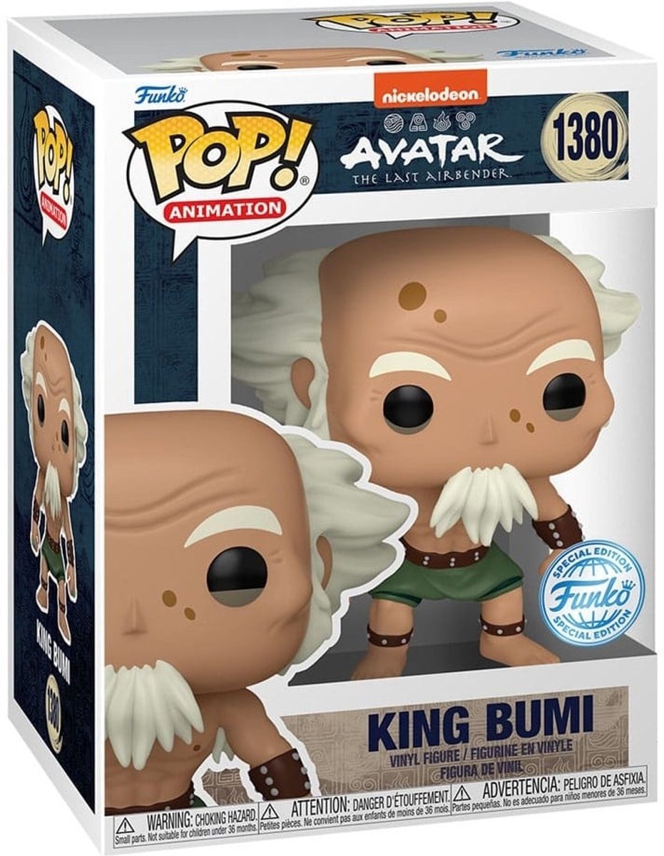 Funko pop animation: avatar the last airbender - king bumi pop #1380