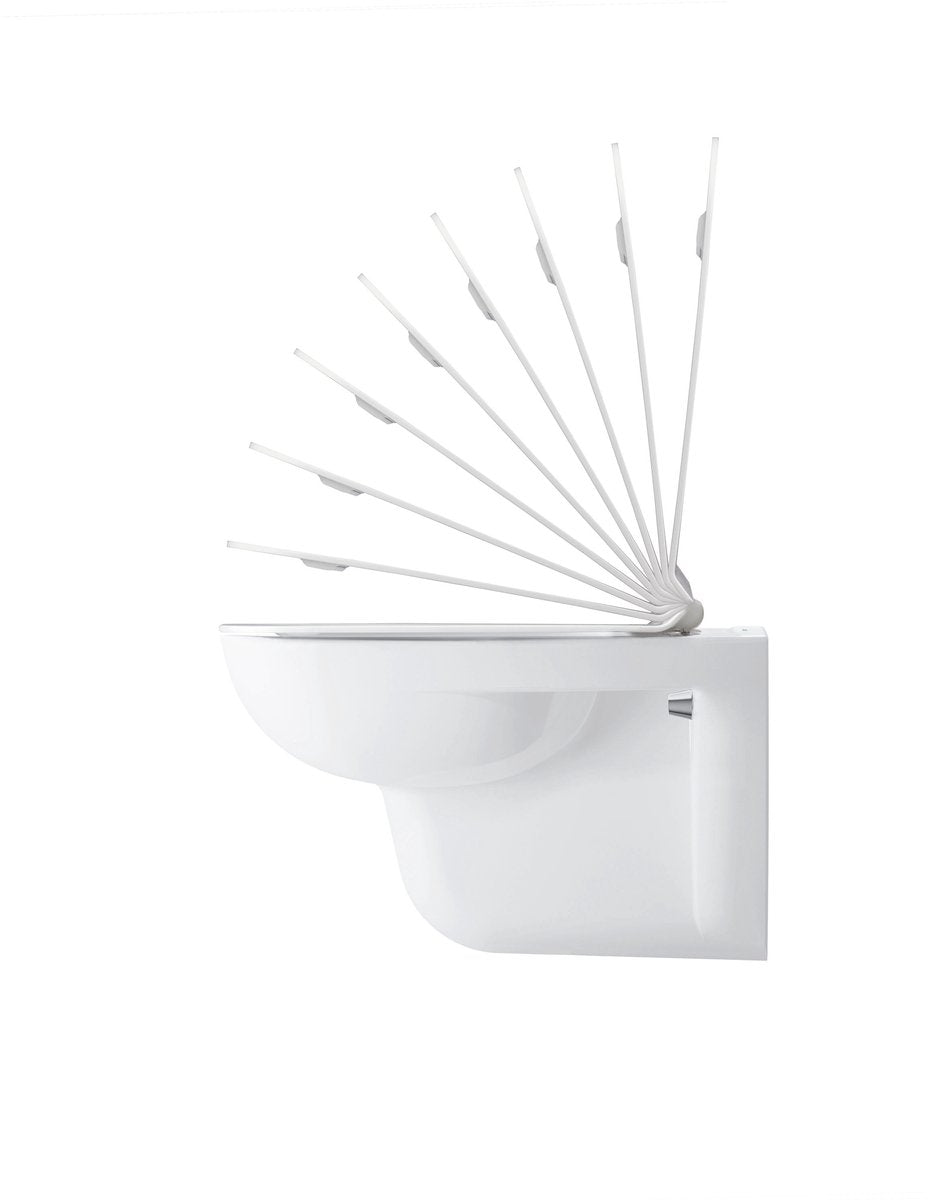 Tapa de inodoro Duravit d-code 43,8x35,9x5cm con cierre suave - plástico - blanco brillo