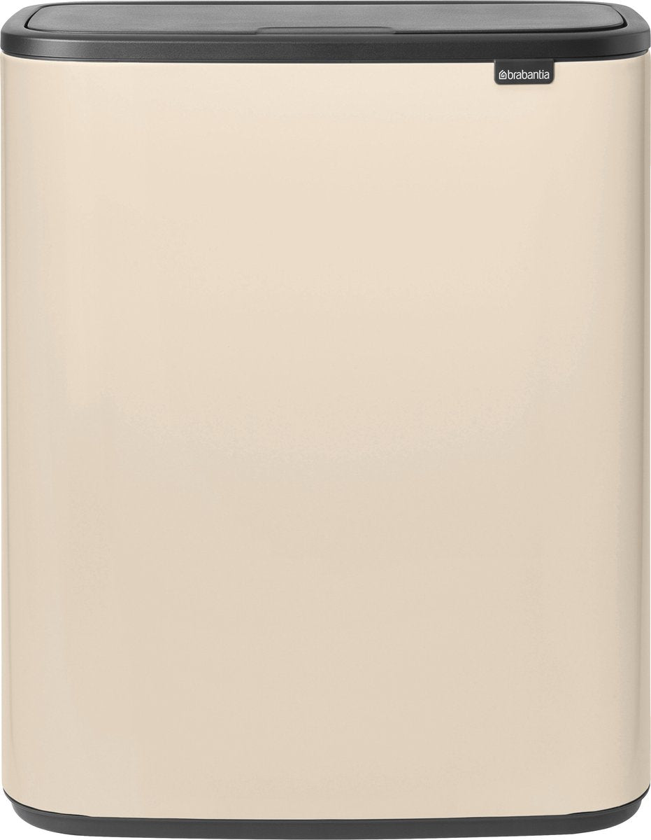 Brabantia bo touch bin prullenbak - 1 vak - 60 liter - soft beige
