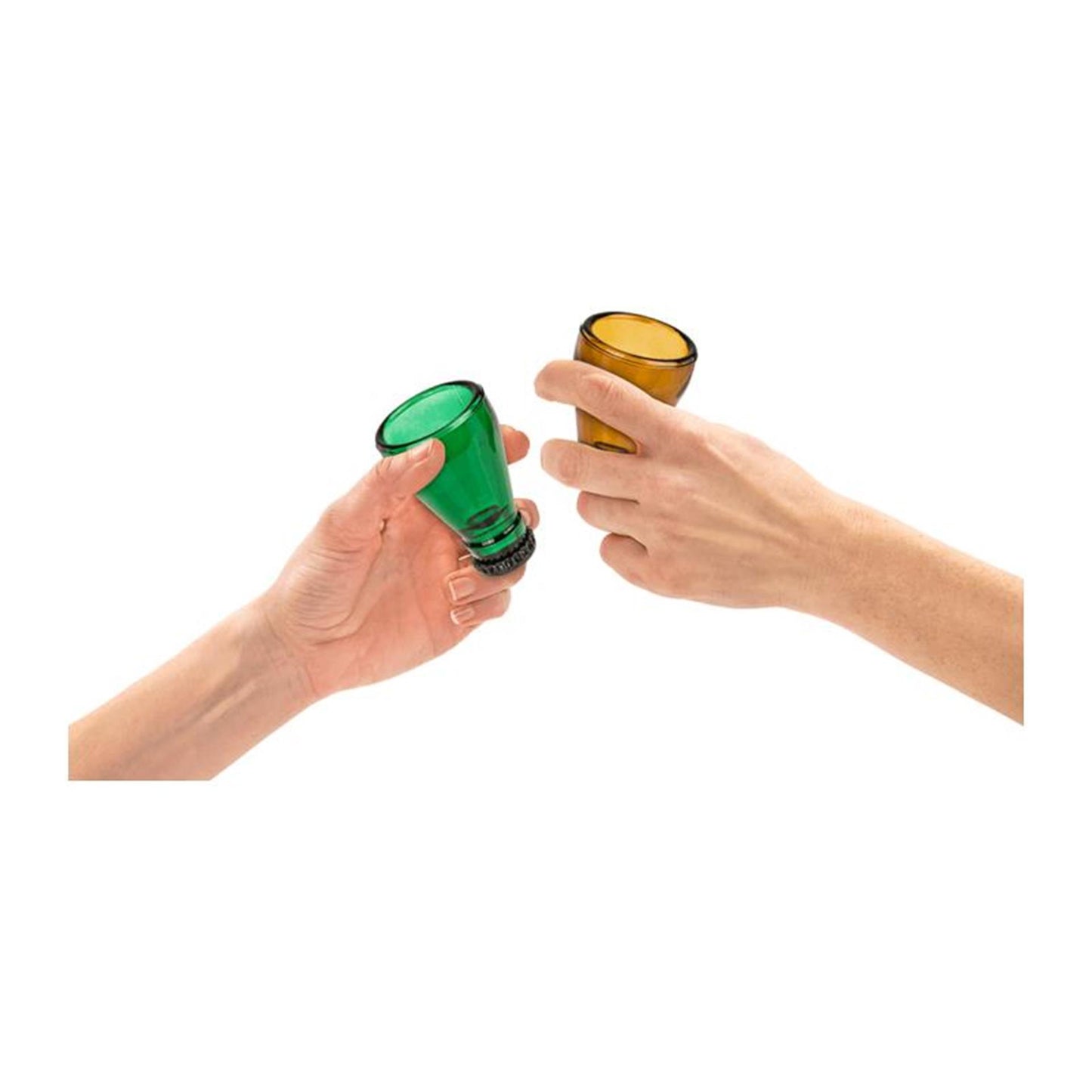 Bottiglia di birra in vetro da shot blu da 40 ml