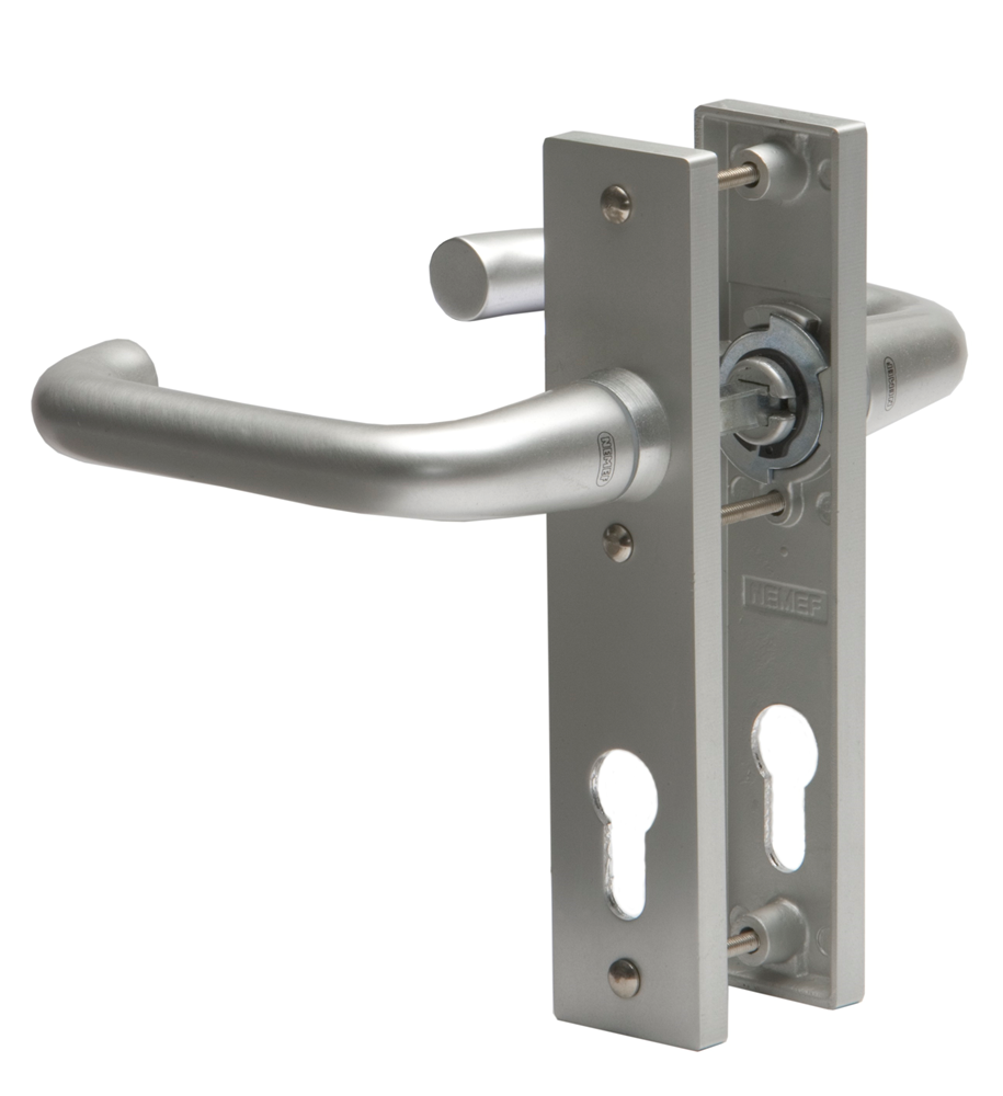 Nemef 3252 p montaje escudo corto redondeado | d taburete-taburete | juego de herrajes | pinnadas | pasador de manivela 8mm | aluminio f1 | pc72-pc72 - 9325216720