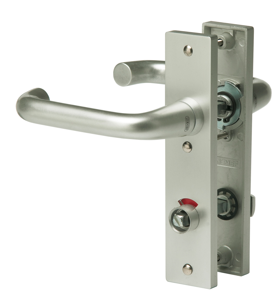 Nemef 3252 raccordo wc ls scudo corto arrotondato | d sgabello-sgabello | set di raccordi | pennato | perno di manovella 8mm | f1 alluminio | wc72 | senso di rotazione sinistra - 9325222722