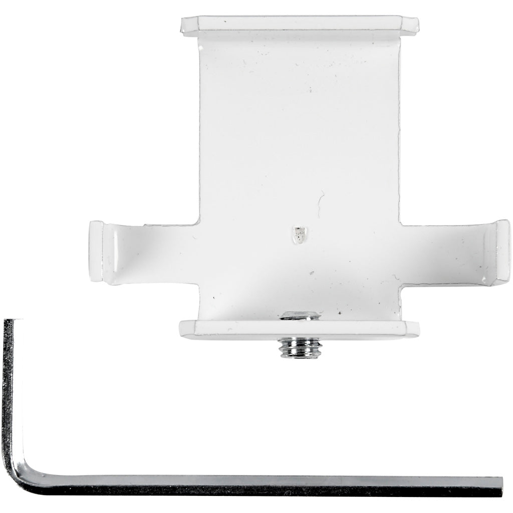 Profilo di raccolta, a forma di T, H: 55 mm, P: 20 cm, L: 45 mm, bianco, 1 pezzo