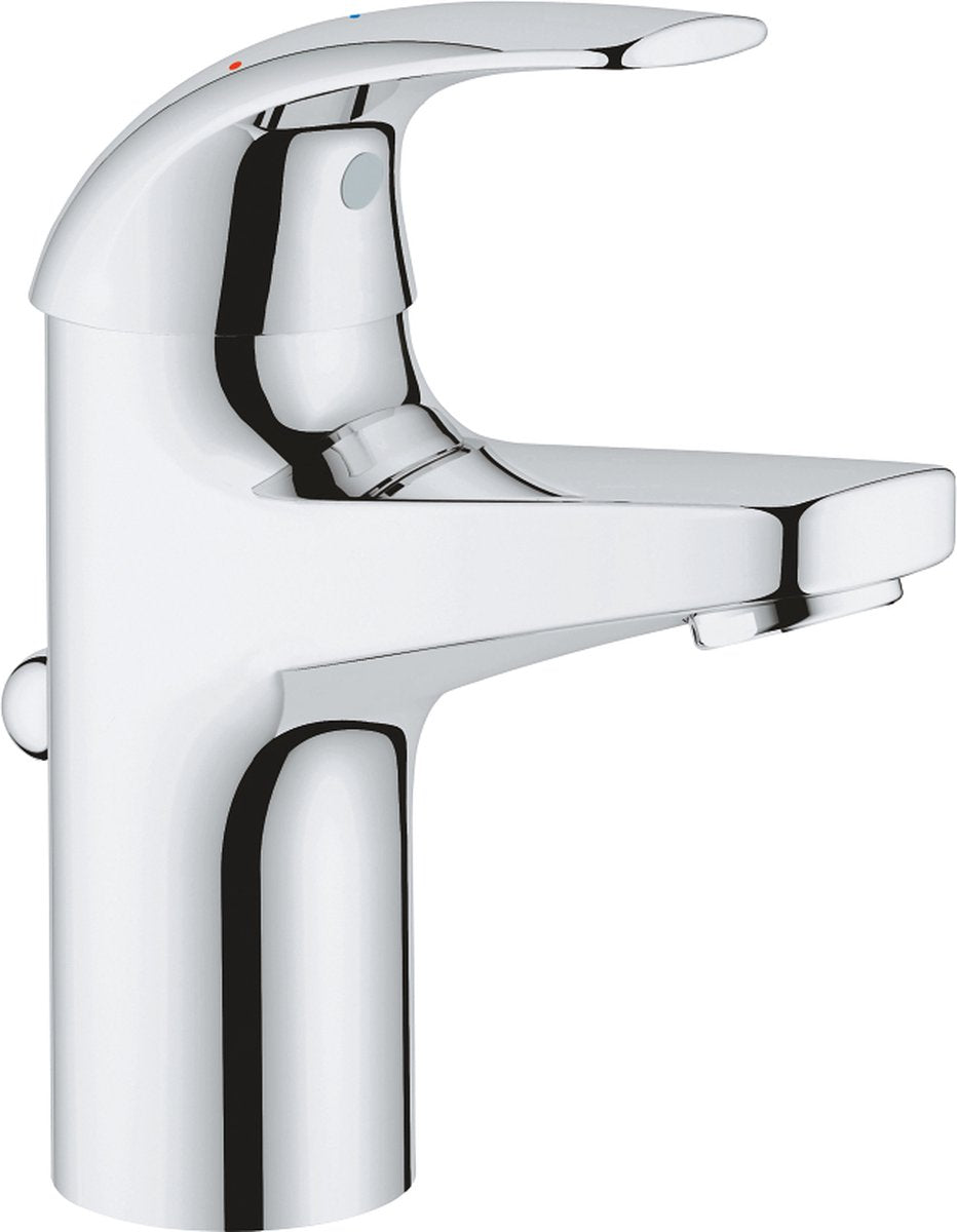 Rubinetto lavabo Grohe Quickfix Start Curve - ecojoy - con scarico - cromo - risparmio idrico