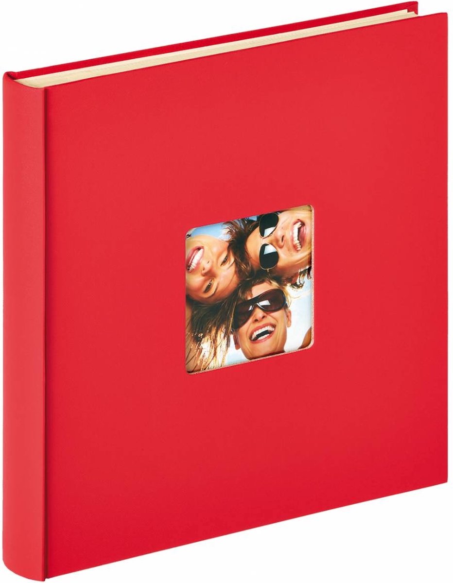 Walther sk-110-r fun - album autoadesivo - misura 33 x 34 cm - rosso