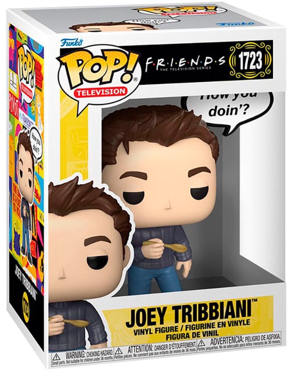 Funko pop television: amici - joey tribbiani pop #1723