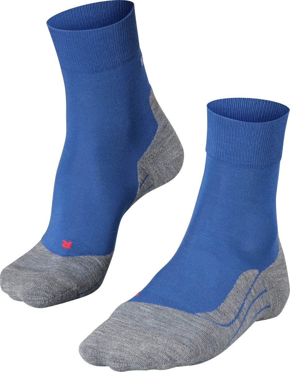 Falke ru4 calcetines para correr de material funcional de algodón anti-ampollas hombres azul - talla 39-41
