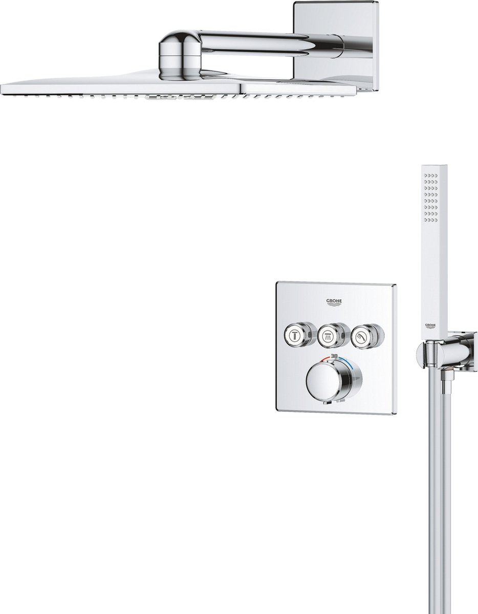 Sistema de ducha empotrado Grohe precision smartcontrol - cuadrado - cromo