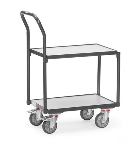 Carro de mesa Fetra ESD con soporte de empuje 605x405 250kg