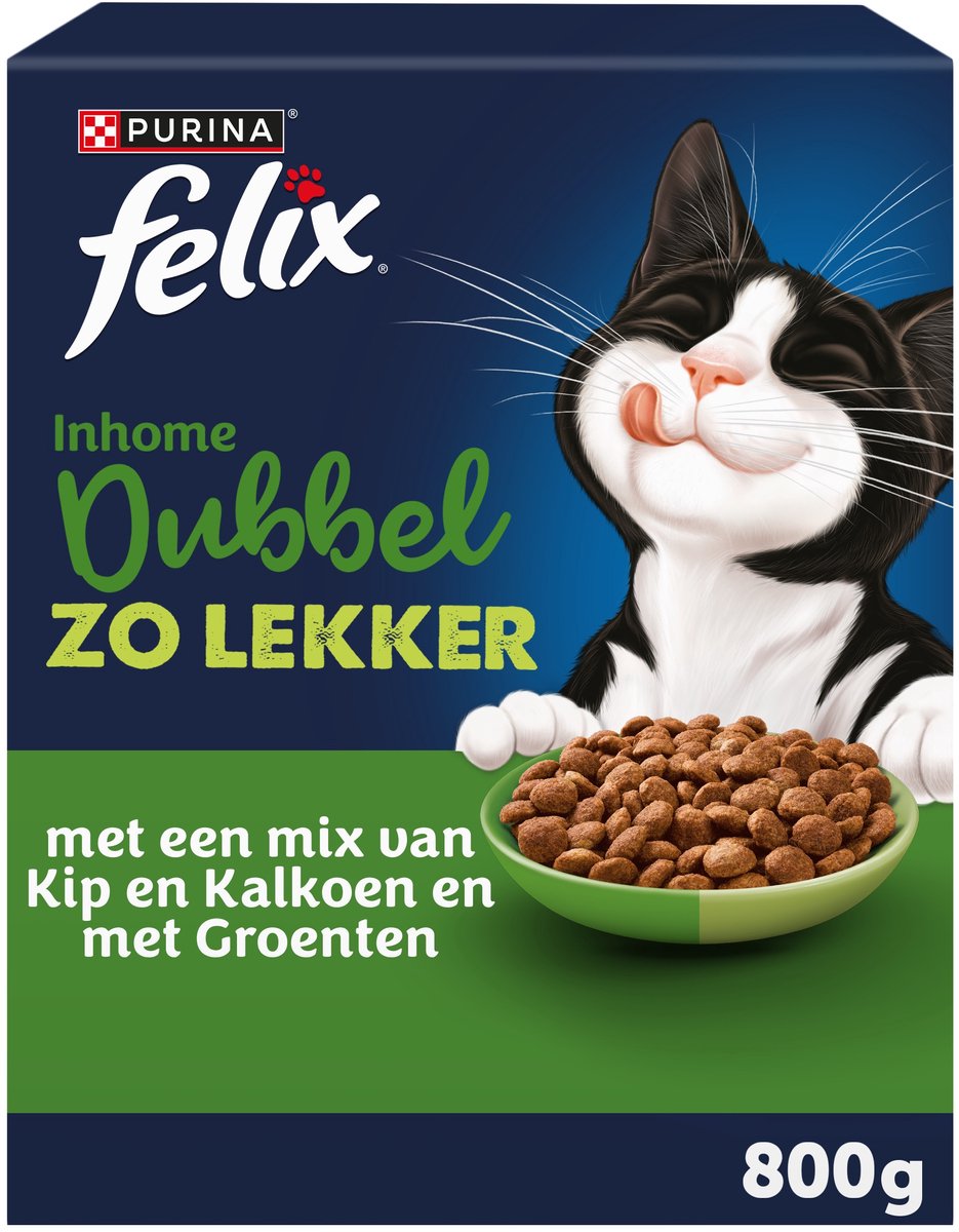 Felix double zolekker inhome - pollo, tacchino e verdure - 5 x 800 g