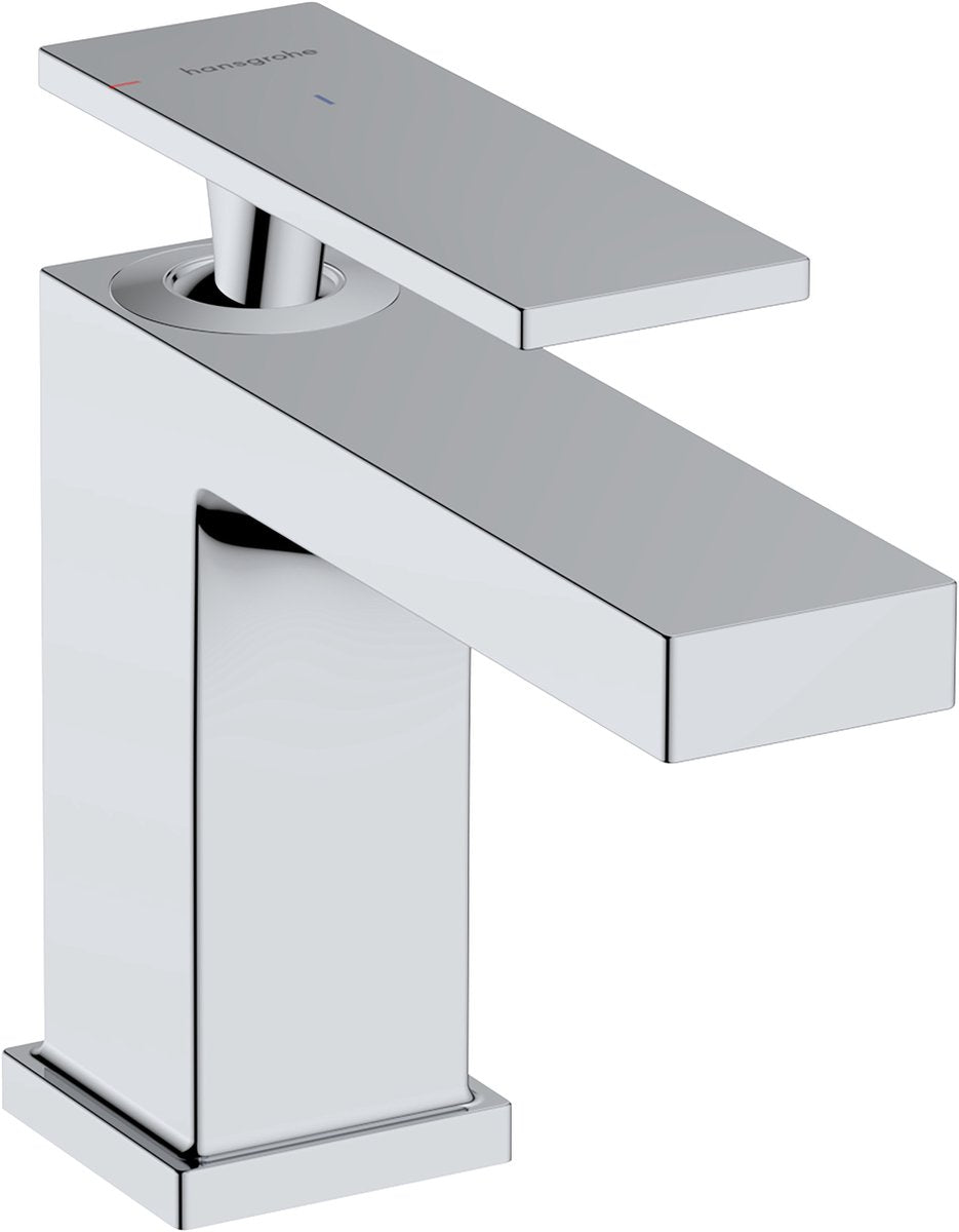 Hansgrohe tecturis e - rubinetto per lavabo - funzionamento monocomando - cool start a risparmio energetico - con piletta - dimensione 80 mm - cromato