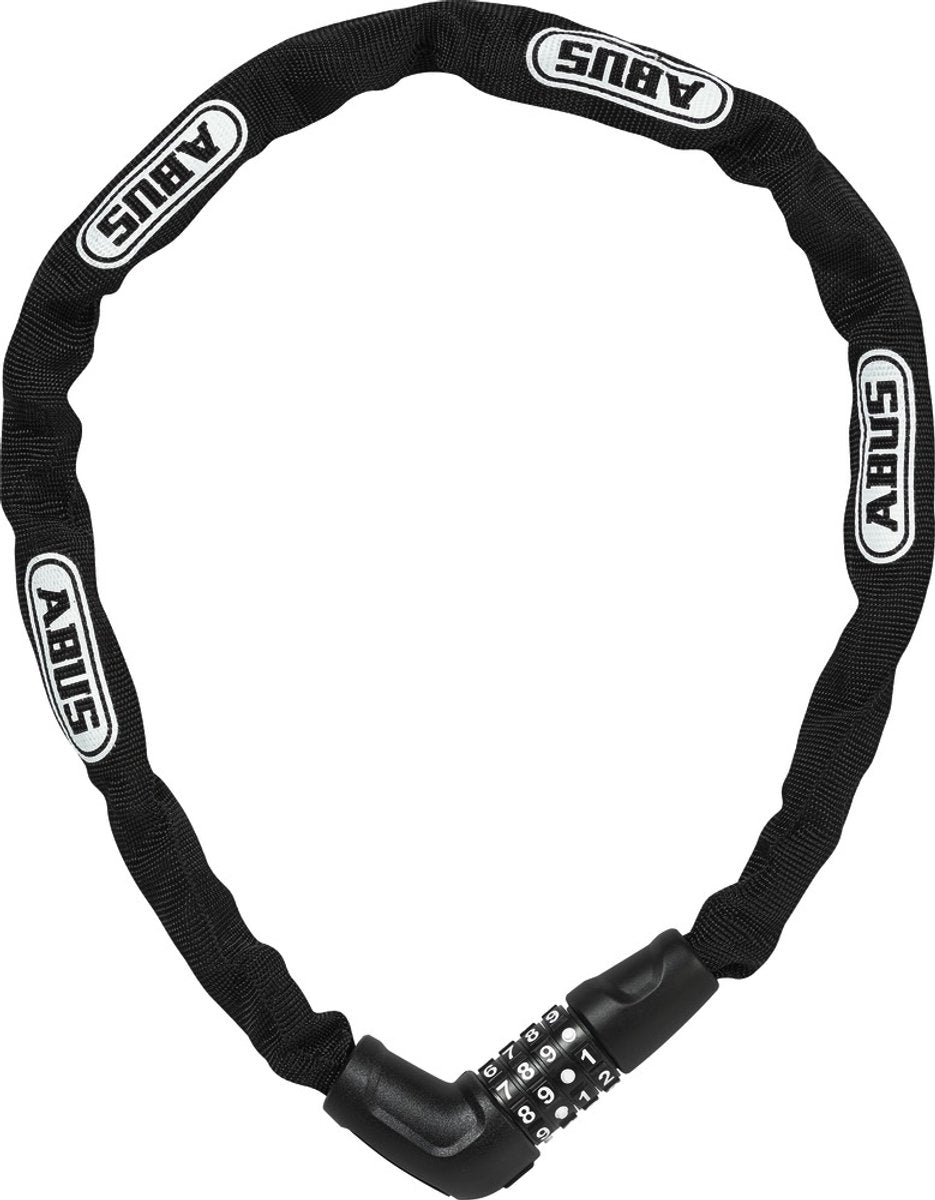 Bloqueo de la cadena de números de abus 5805C 75 Negro - 4 mm - 75 cm