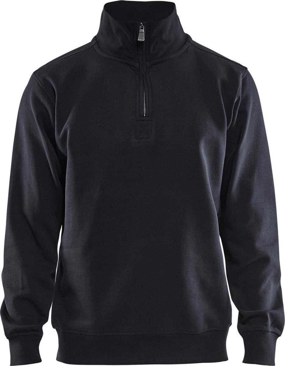 Felpa Brandless sans marque blaklader jersey 1 2 cerniera 3365-1048 - nera - xxxl