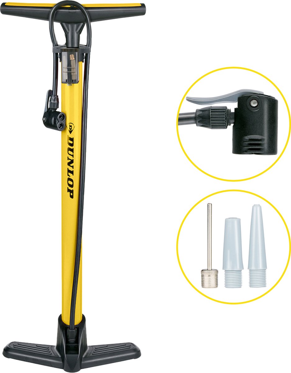 Dunlop Bicycle Pump Yellow