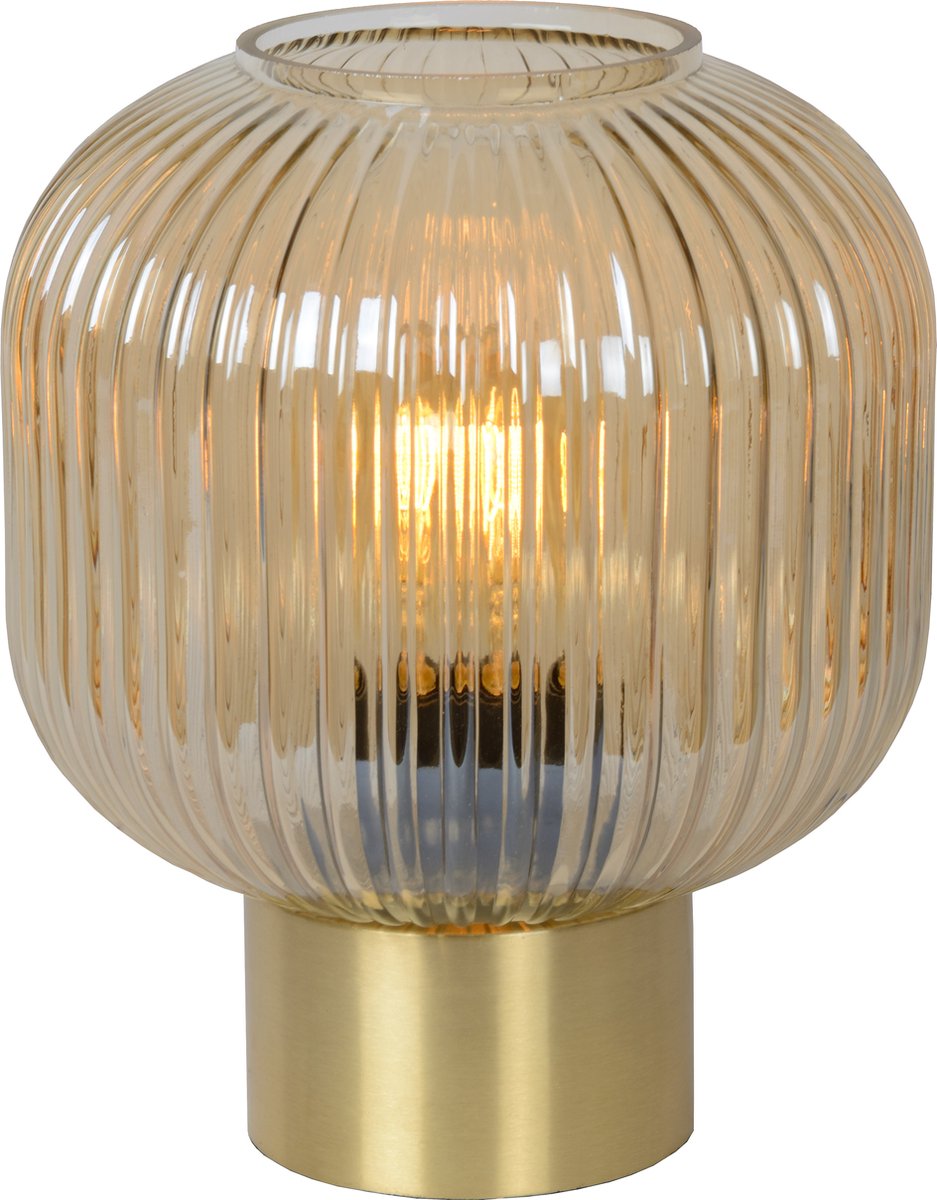 Lucide maloto - tafellamp - ø 20 cm - 1xe27 - amber