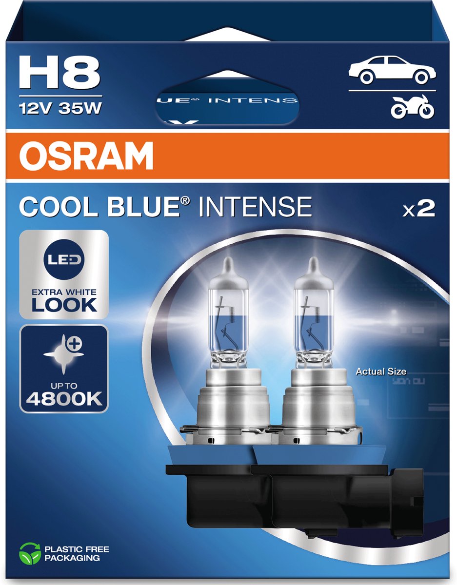 Osram cool blue intense nextgen - lampada alogena - 4800k - effetto LED bianco