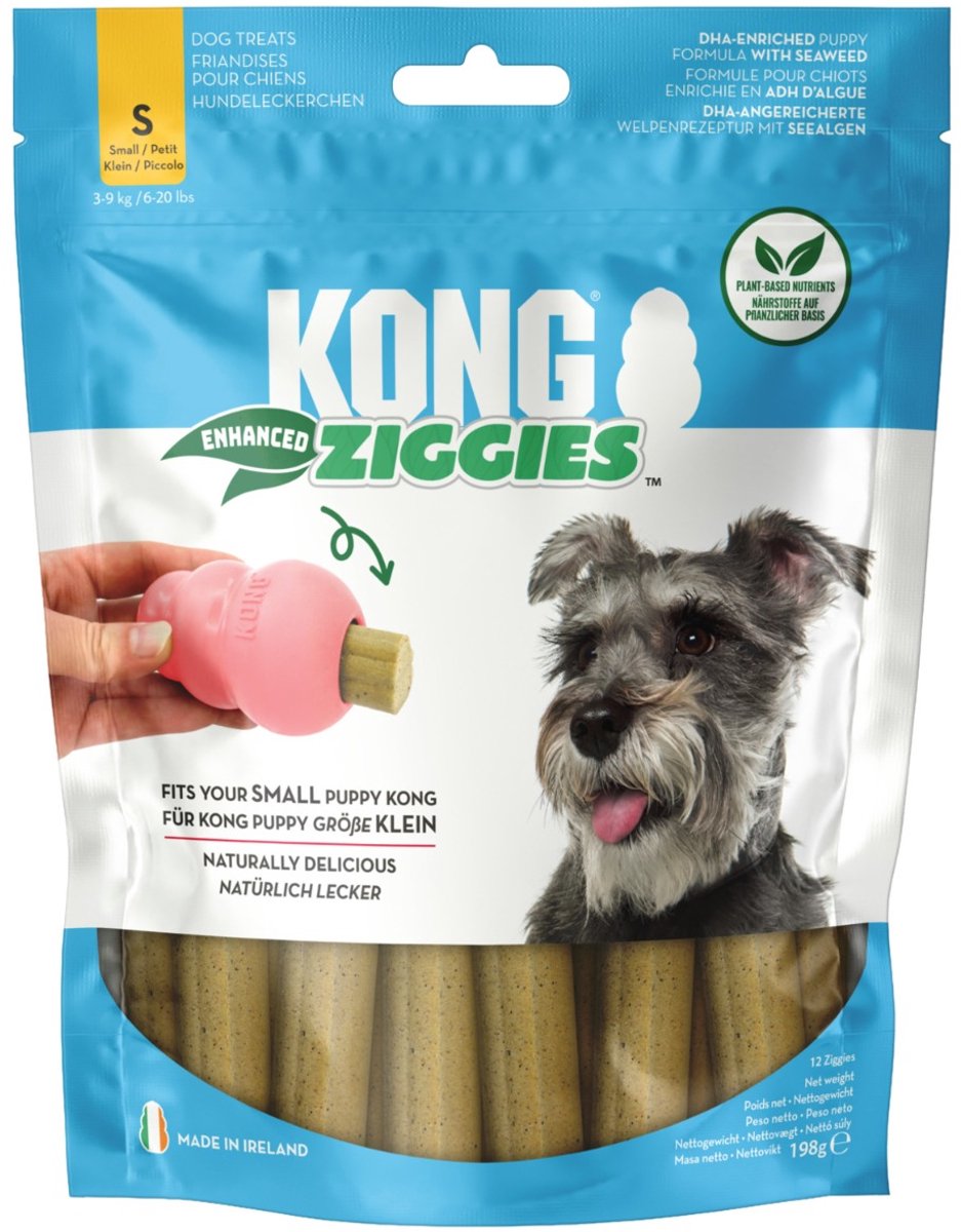 Kong ziggies cachorro - snacks para perros - natural 198 g 12 piezas s