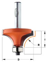Cmt fresa para redondear hw s=8 d=15,9 r=1,6