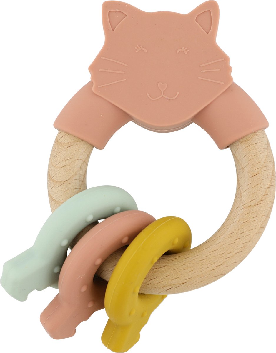 Anello di attività di silicone di legno di Trixie Mrs. gatto