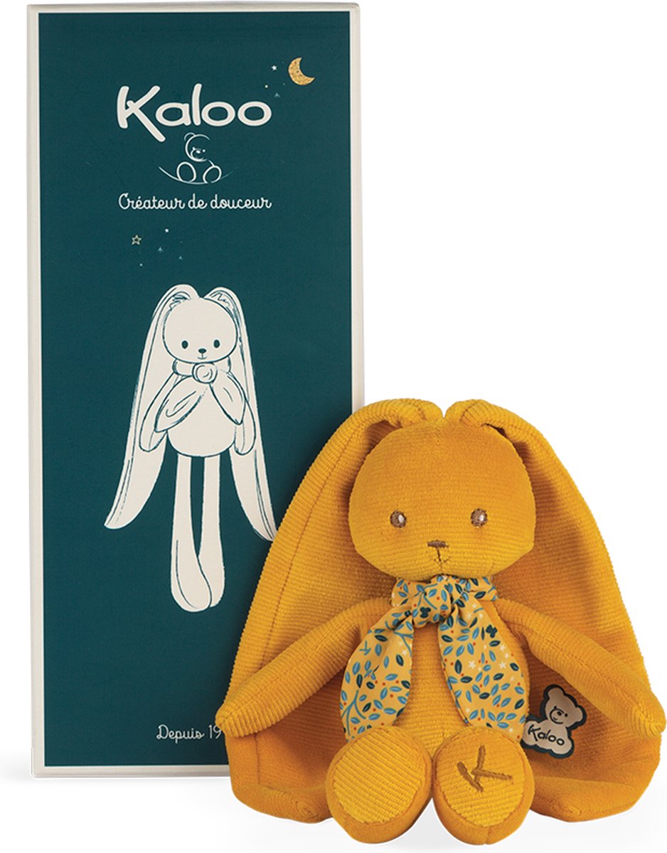 Kaloo lapinoo - peluche - conejo - color amarillo ocre - 35 cm.