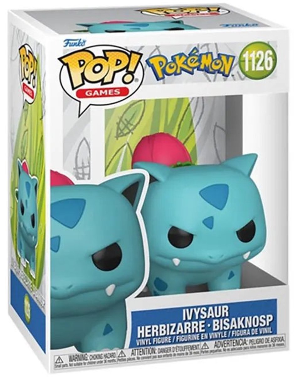 Funko pokémon ivysaur vinylfiguur 1126 unisex pop! - neutraal - standard