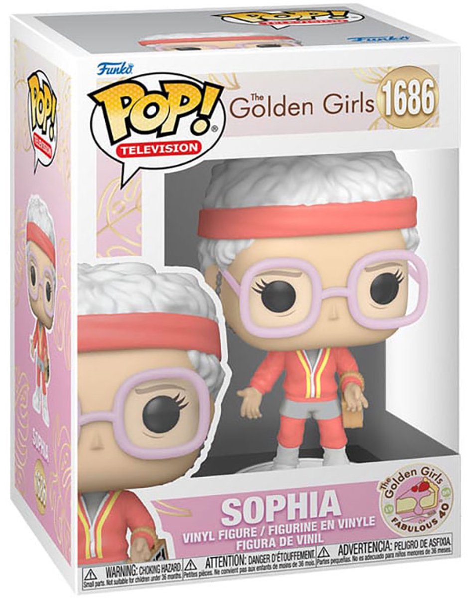 Funko chicas doradas pop! figura vinilo 40 aniversario sofia muñeca 9 cm! figura