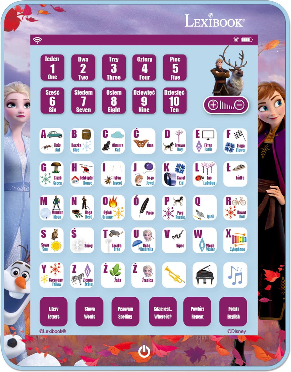 Tableta educativa bilingüe congelada Lexibook (pl en)