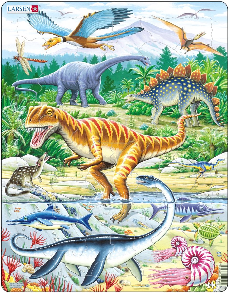 SelectA Larsen Pluzzle Animals - Dinosaurus, 35st.