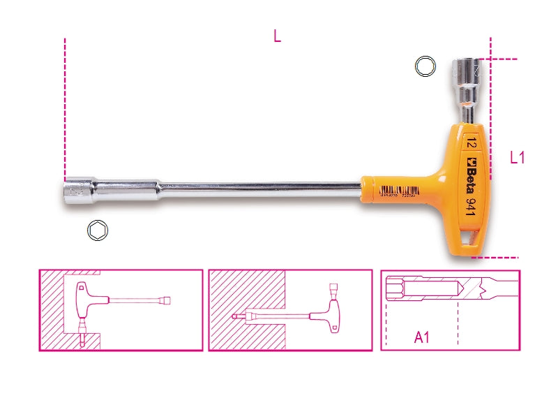 Tasto del tappo beta 7 mm con maniglia di resistenza