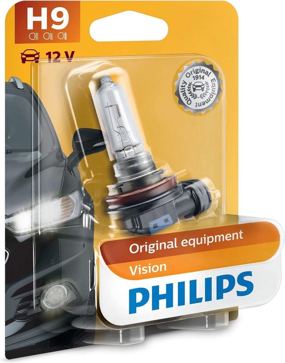 Lampada per auto Philips h9 vision 12v 65w bianca
