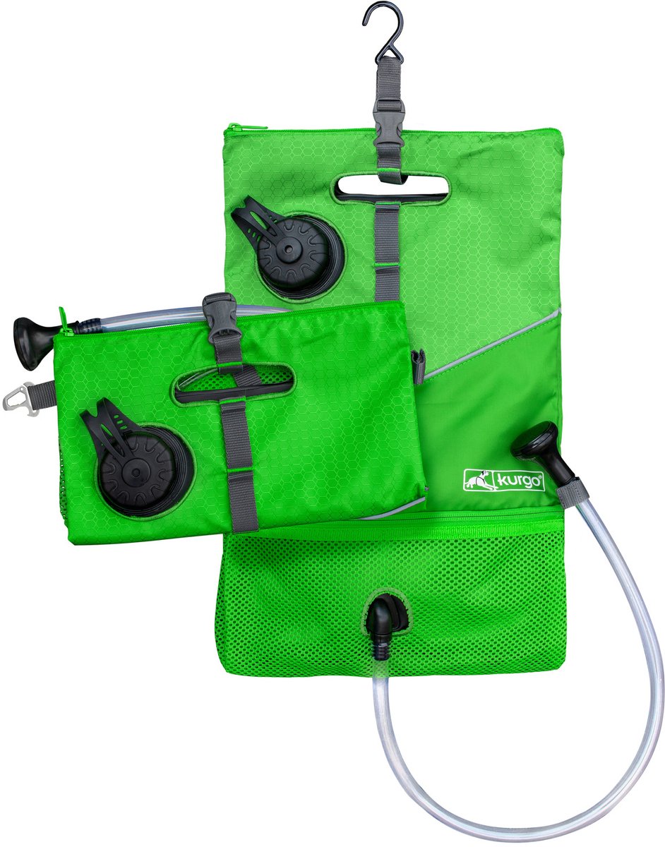 Kurgo go shower - doccia per cani - 6 l verde