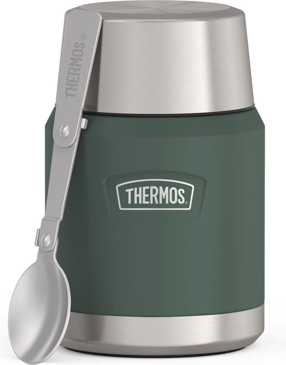 Icono termo porta alimentos inoxidable - bosque mate - 470ml