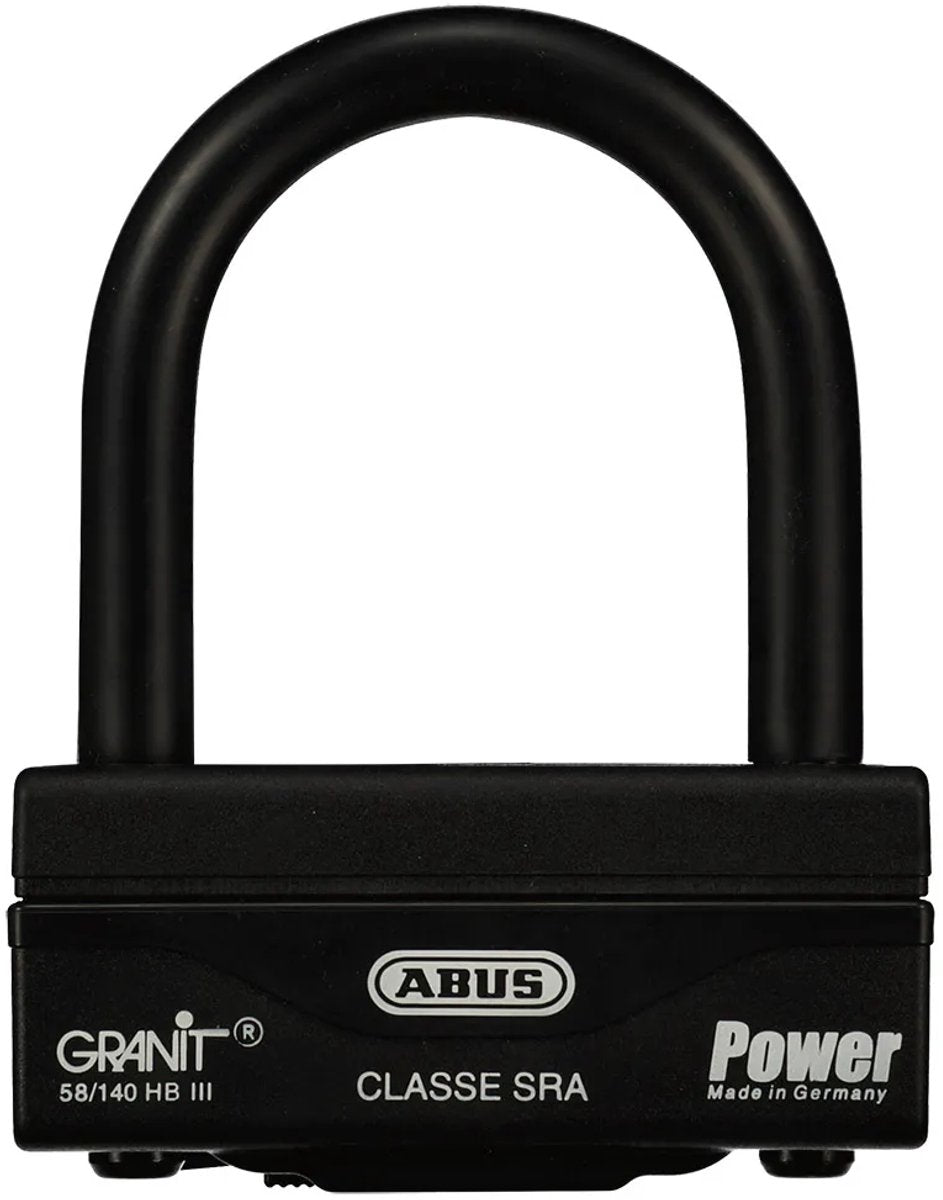 Abus granit power 58 140hbiii Lucchetto a U nero 10 cm