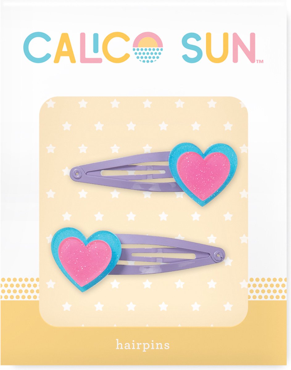 Calico sun - pinzas para el cabello alexa - corazón