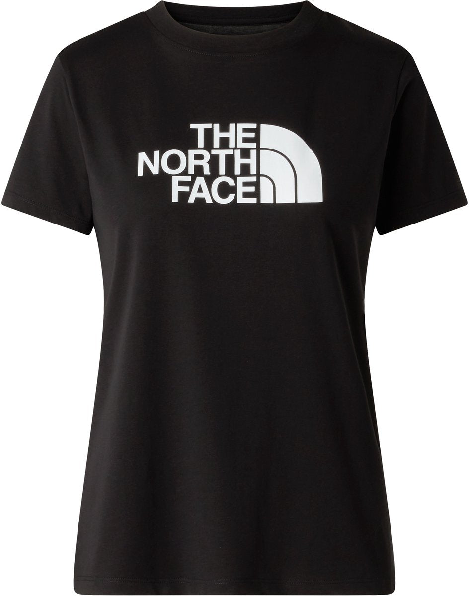 The north face w evolution half dome slim short sleeve dames outdoorshirt - tnf zwart