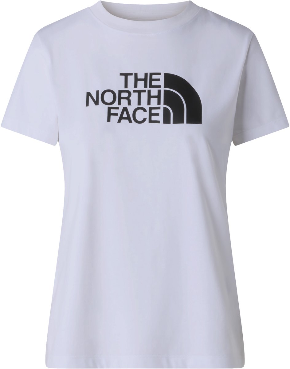The north face w evolution half dome slim short sleeve dames outdoorshirt - tnf wit